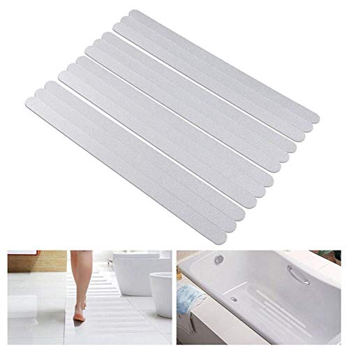20/18 UNIDADES Tiras antideslizantes Pegatinas de ducha Baño Tiras de Seguridad Transparente Antideslizante Tiras Pegatinas para Bañeras Duchas Pedro, 18 PIEZAS, China