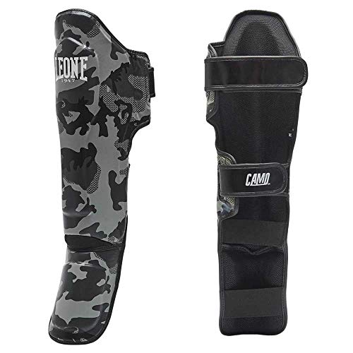 Protège-tibias LEONE 1947 Camo pour vos entraînements de boxe