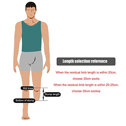 5pcs Soft Elastic Thickened Cotton Breathable Protective Stump Socks for Below Knee Amputees2