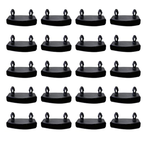 Wvxilyr 20 Pièces 53 mm Supports pour Sommier à Lattes Embouts, Fixation Latte Sommier Embout de Latte, Lattes pour Rails Latéraux, Accessoires de Connexion pour Lit Double et Simple