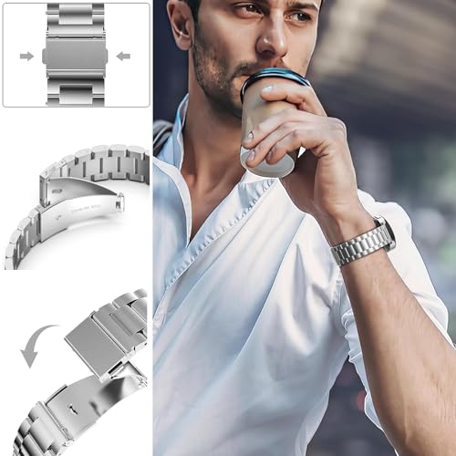 Correas metálicas reemplazo Xiaomi Redmi Watch 5, 2 pack miniatura 3