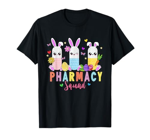 Pharmacy Technician Bunny Easter Day Pharmacy Tech Family T-Shirt