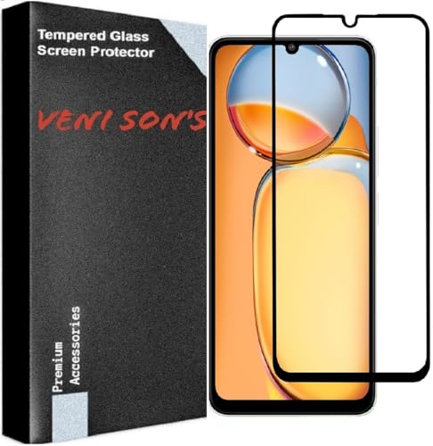 VENI SON'S Scratch And Tear Resistant, Crystal Clear Edge to Edge Tempered Glass Screen Protector Guard Compatible With Itel A60/ S