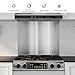 24 x 30-inch Reversible Stainless Steel Backsplash for Kitchen wall，Splatter Guard and Cooking Shield， Range Hood Accessories to Keep Kitchen Clean， Four Pre Drilled Holes for Easy Installation