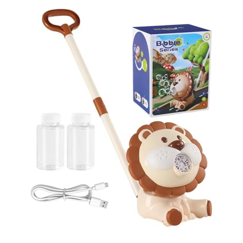 Machine à bulles automatique lion pour jouer au jardin en famille