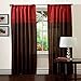 Lush Decor Geometrica Drapery, Merlot/Chocolate, 54 x 84, Panels, Pair