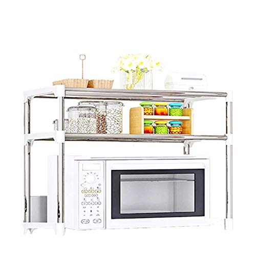 GNEXIN Multipurpose Stand for Kitchen Storage, Microwave & OTG Oven Rack, Shoe Rack, Bathroom Stand, Office Organizer, Bookshelf Utensil Kitchen Rack Steel in Multicolor (Matte)