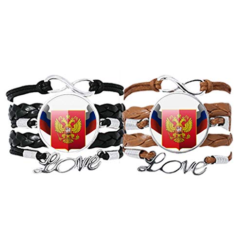 Bracelet la Russie emblème national à porter au quotidien en couple