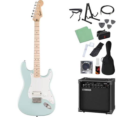 Squier Sonic Stratocaster HT H Maple Fingerboard White Pickguard Sonic Blue �G���L�M�^�[���S��14�_�Z�b�g �yGA15II�t���z �X�g���g�L���X�^�[ �n�[�h�e�C�� 1PU �X�N���C