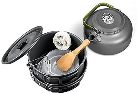 Campinggeschirrset Queta 10-teilig für Outdoor-Aktivitäten