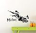 Nombre personalizado Cool Magic Harry Potter Vinilo Etiqueta de la pared Nombre Etiqueta de la pared personalizada Arte Mural Niño Niña Niña Niño Dormitorio Decoración 98x57cm