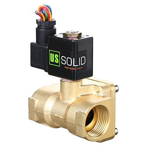 Électrovanne laiton 1 220V AC US Solid pour le contrôle de l'eau - 2