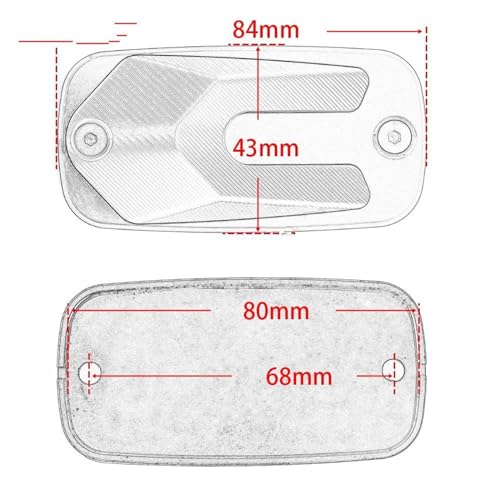 Tapa de depósito de líquido de frenos de aluminio para XADV750 2020-2022 en color titanio 2