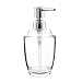 seafulee Soap and Lotion Dispenser Pump, for Kitchen or Bathroom Countertops - Clear/Chrome - 12 OZ (Clear)