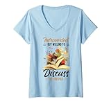 Photo Gallery donna libro di lettura merch booktok bookish gift book bookwares maglietta con collo a v Photo Gallery donna libro di lettura merch booktok bookish gift book bookwares maglietta con collo a v