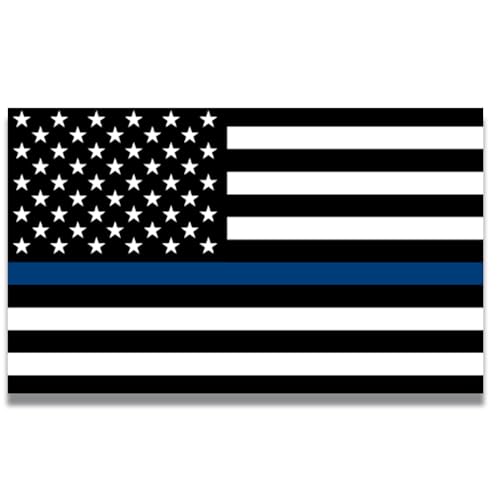 Magnet Me Up Thin Blue Line American Flag 3x5 Magnet Decal for Car Truck or SUV Heavy Duty