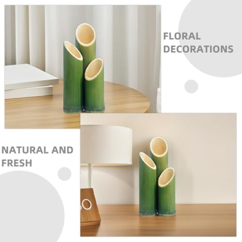 Vases en bambou vert parfaits pour sublimer l'art floral de mariage - 4