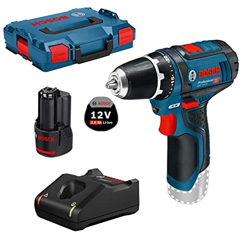 Bosch Akku-Bohrschrauber GSR 12V-15 / 1x 2,0 Ah Akku + Ladegerät in L-Boxx