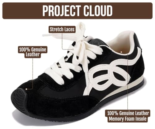 Project Cloud Kids Shoes for Girls & Slip,On Fashion Sneakers Black by Project Cloud - Used condition - Image 2