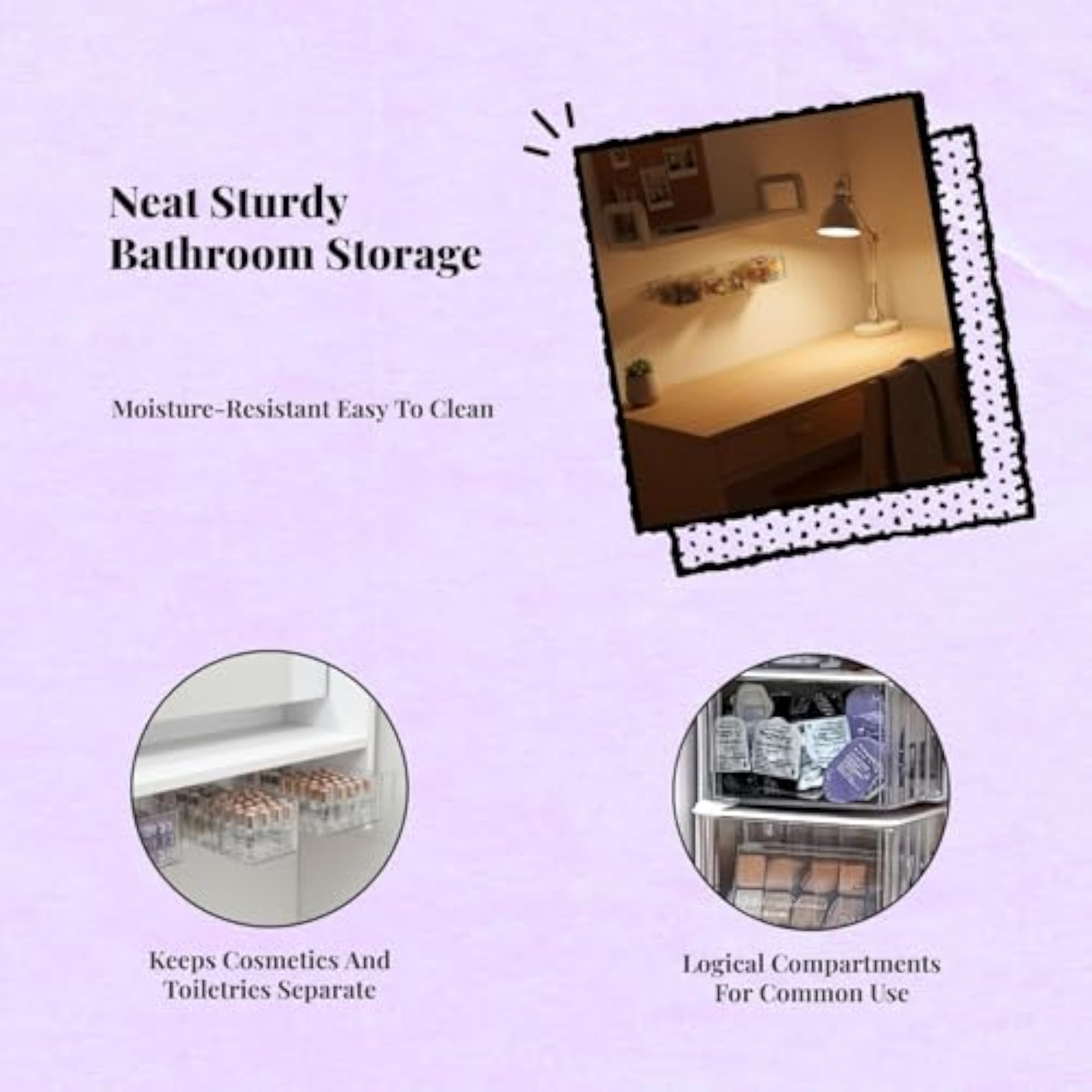 Mirror Cabinet Drawer Organizer, Wall Mount