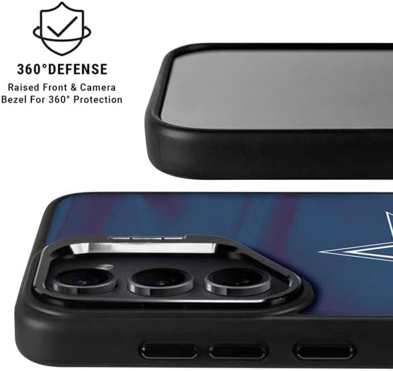Skinit Kickstand Phone Case Compatible with Galaxy S25 Plus - Officially Licensed NFL Dallas Cowboys Design