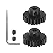 HARFINGTON Mod 1 M1 Pinion Motor Gear Set 2pcs 23T 24T Fit 5mm RC Motor Shaft M1 Pitch Gears for RC Car, with Hex Key