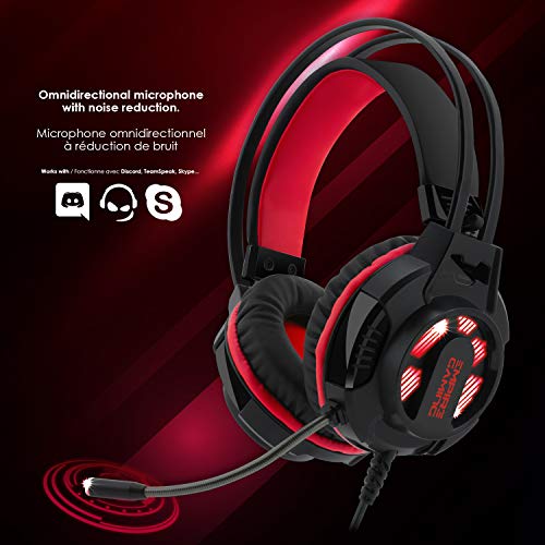 EMPIRE GAMING - Kabelgebundenes Gaming-Headset H400 – PC, PS4, XBOX - Kopfhörer mit flexiblem Mikrofon - Image 3
