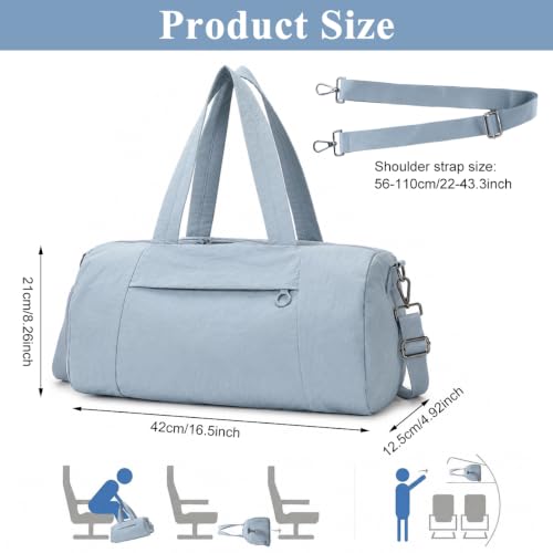 Image of PALAY Gym Bag Duffle Bag with Wet Dry Section Pocket for Women