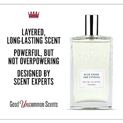 Cremo Spice & Black Vanilla and Blue Cedar & Cypress Men's Cologne Spray Bundle, Two 3.4 Fl Oz Scents