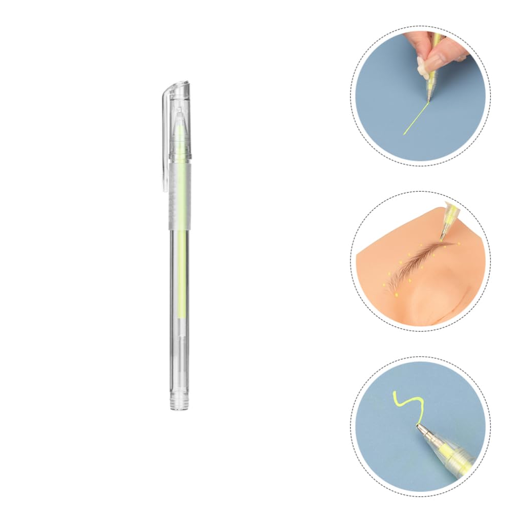 Alipis Professional Tip Pen: Pen Water-resistant Maker Oil Position Eyebrow Cosmetics, Yellow