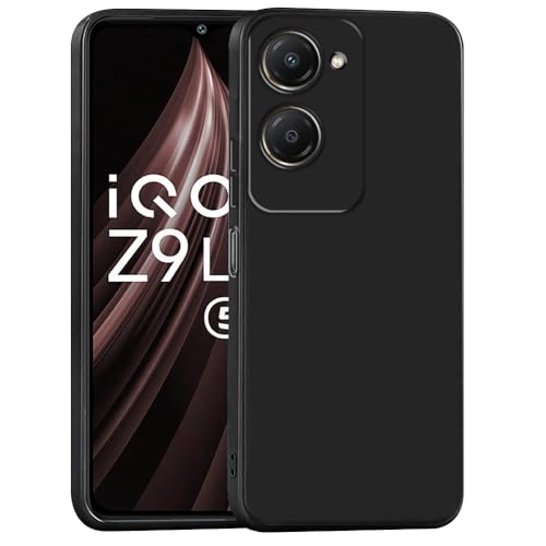 Image of Back Cover for iQOO Z9 Lite 5G | Full Camera Protection | Premium Liquid Silicon Case | Flexible Bumper Case for iQOO Z9 Lite 5G (Black)