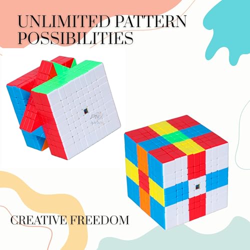 Image of Kid Moyu Mfjs Meilong 9X9X9 Cube Stickerless High Speed Cube (9X9 Mofang Jiaoshi Cubing), 75Mm Size