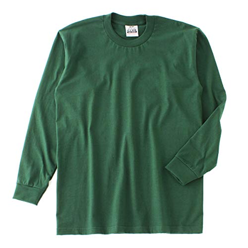 [プロ クラブ] ロンT 無地 長袖 HEAVY WEIGHT L S TEE (114)[並行輸入品] (XL, フォレストグリーン)（Amazon）
