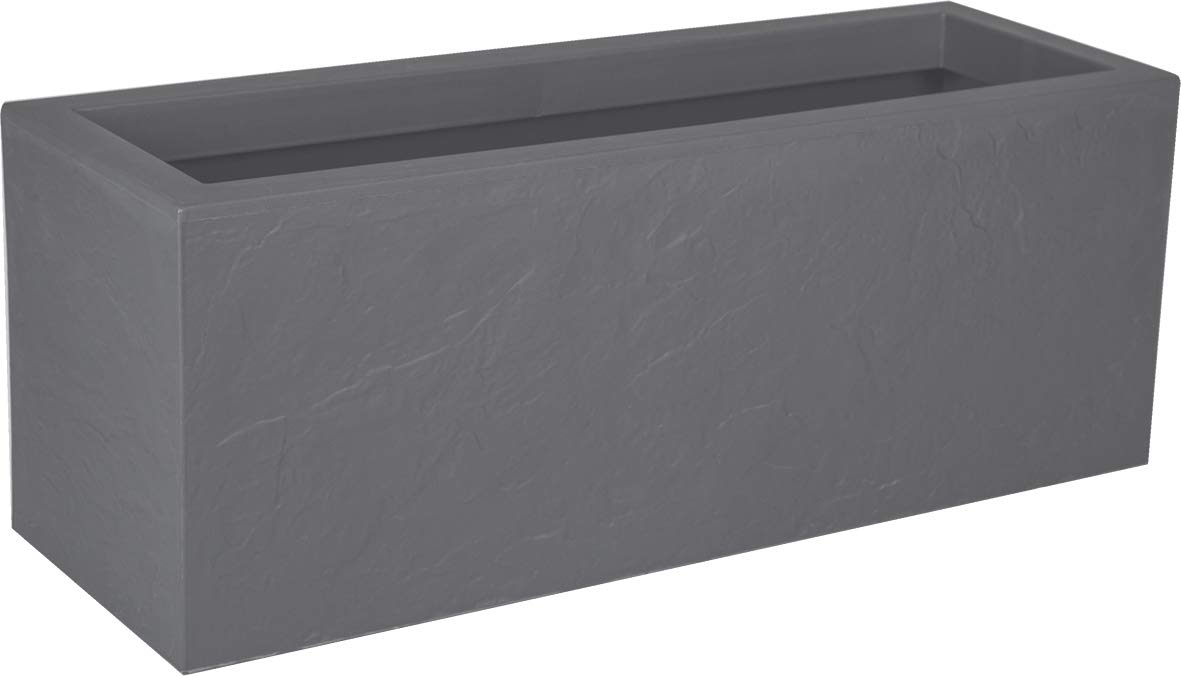 Balconnière Volcania'Up 25 L Décor Imitation Pierre Simple Paroi Gris Galet 59 x 19,5 x 22,8 cm