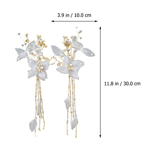 Minkissy Accesorios Para 2pcs Chinese Traditional Style Hair Clip Hanfu Classical Tassel Hairpin Hair Accessories Hanfu Hair Accessories - Image 2