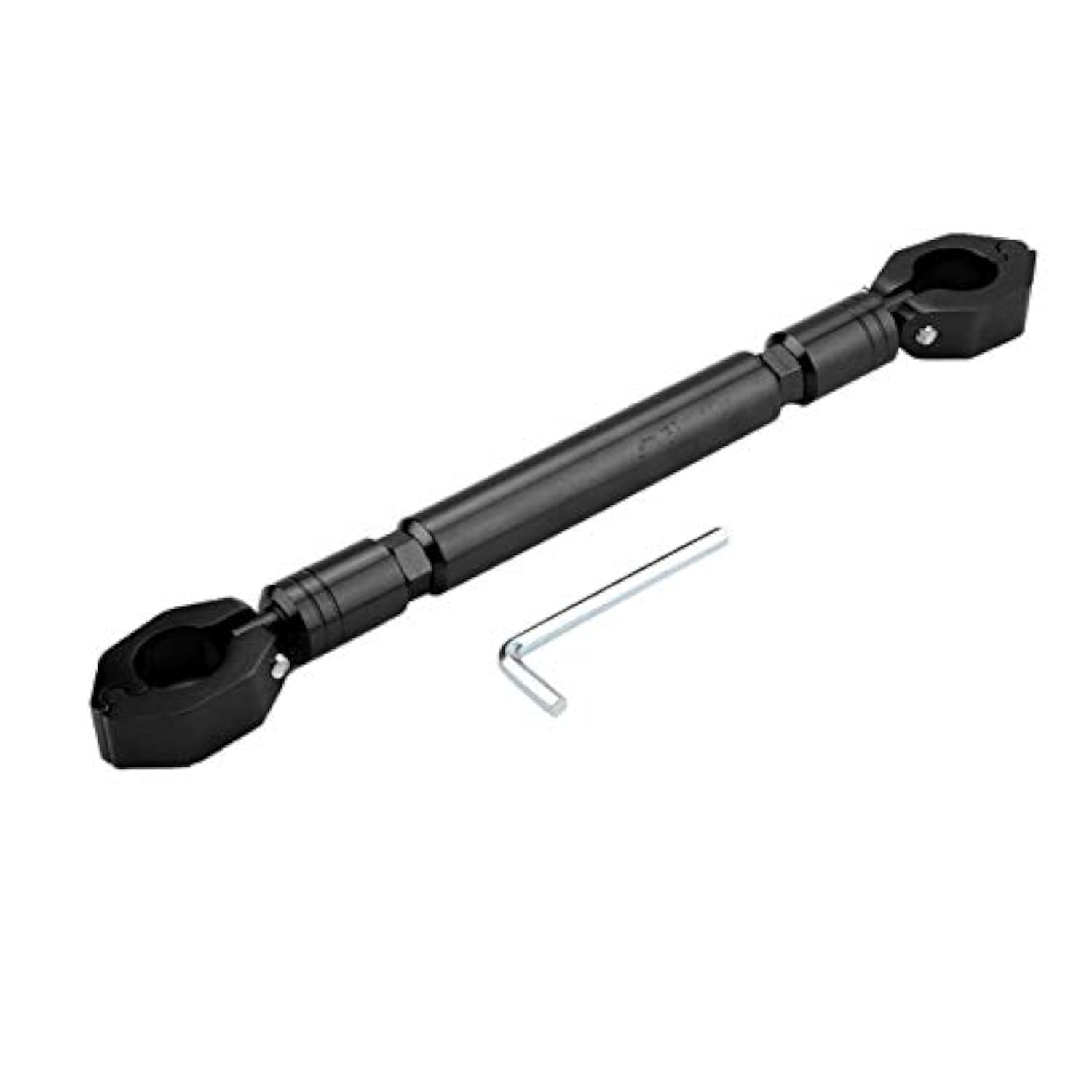 Barre d'¨¦quilibre de moto 22mm universel guidon de moto barre transversale d'¨¦quilibre guidon barre transversale accessoires de moto en alliage d'aluminium(Argent)