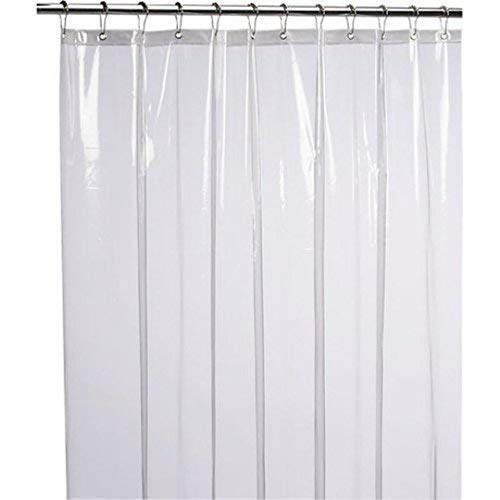 Image of Yellow Weaves 0.30 mm PVC AC Transparent Curtain - (4.5 X 7 Ft)
