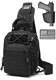 Xromes Tactical Sling Bag Compact Concealed Carry Bag for...