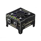 Ventola di polimerizzazione UV a doppio LED, 10000 giri/min, estrattore di fumo per saldatura, strumento portatile ricaricabile di scarico dei fumi con supporto per riparazione elettronica