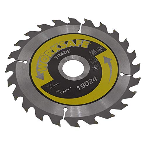 Worksafe TS19024 Ø190 x 30mm Trade Circular Saw Blade - 24tpu