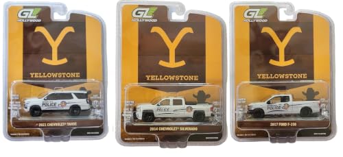Set Greenlight Yellowstone Policía Tribal 1:64 - 3 unidades miniatura 1