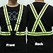 HISPOX Reflective Running Vest High Visibility Safety Night Running Vest, Lightweight Adjustable Reflective Running Gear Vest Elastic Straps for Run, Jogging, Night Ride, Dog Walking (Green)