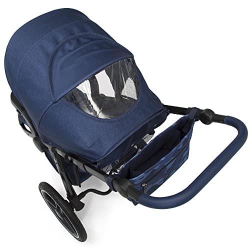 Gap Babygap Trek Jogging Stroller - Car Seat Compatible - Lightweight Jogging Stoller With Extendable Canopy & Reclining Seat - Made With Sustainable Materials, Navy Camo #TOP5