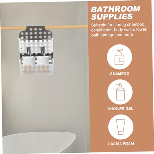 Panier &agrave; linge mural et double bac de rangement pour optimiser la douche