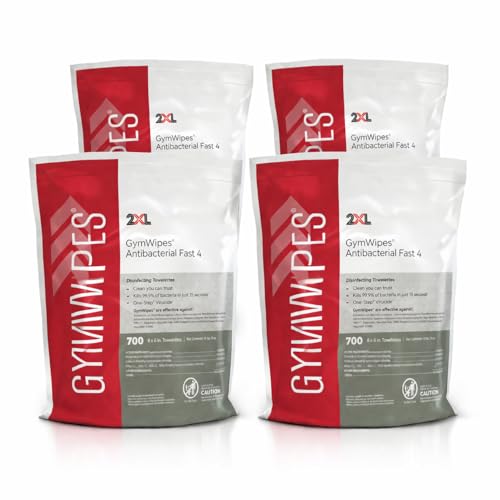 GymWipes Antibacterial Wipes by 2XL Corporation...