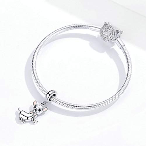 925 Sterling Silver Dog Dinosaur Spider Cat Animal Dolphin Mouse Charm for Pandora Bracelet4
