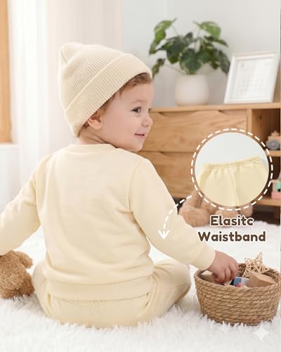 Image of NZRVAWS Toddler Baby Boy Clothes Infant Fall Winter Outfit Long Sleeve Pant Top Set 2Pcs Sweatshirt 0 Month-3 Years