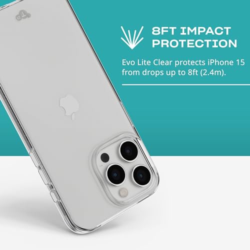 Coque iPhone 15 Pro Max tech21 EvoLite transparente antichoc