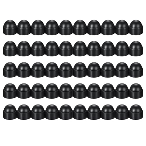 50 pièces Cache-écrous M8 Cache vis en plastique Cache ecrou Cache de Finition de Protection et Sécurité pour recouvrir les écrous et les têtes de vis hexagonales