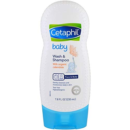 Cetaphil Baby Wash and Shampoo with Organic Calendula、7.8オンス 3Pack (Baby Wash)